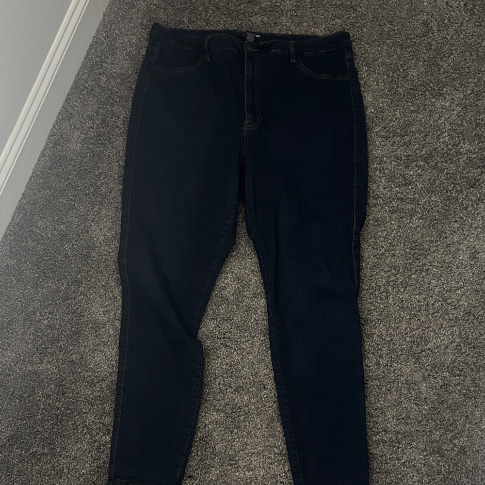 Fashion Nova Dark Blue Women's Skinny Jeans